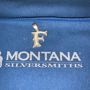 Montana Silversmiths  F necklace pendant NEW